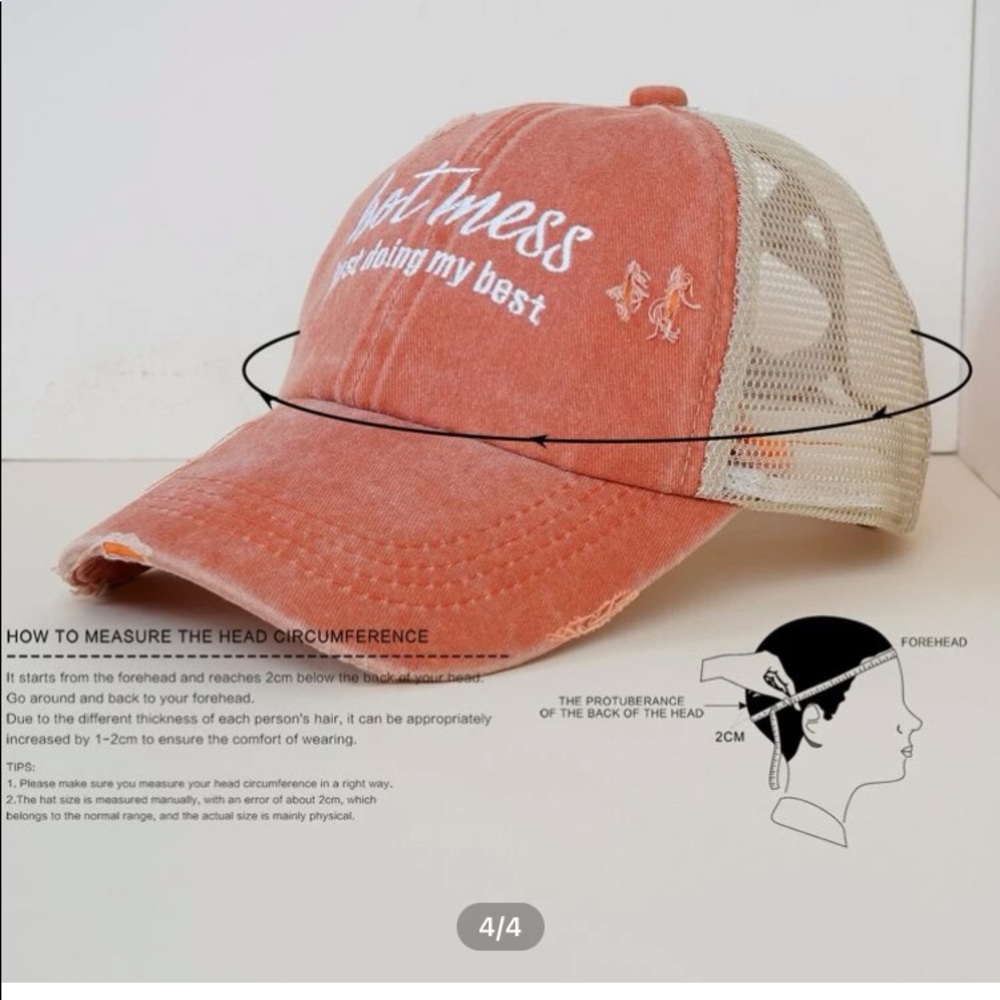 Hot mess π₯΅ Funny π Baseball cap - Picture 4 of 4